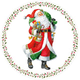 Jolly St. Nick Round Paper Placemats - 12 Per Package 1109PPRND