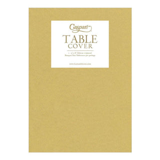 Caspari Paper Linen Solid Table Cover in Gold - 1 Each 112TCL