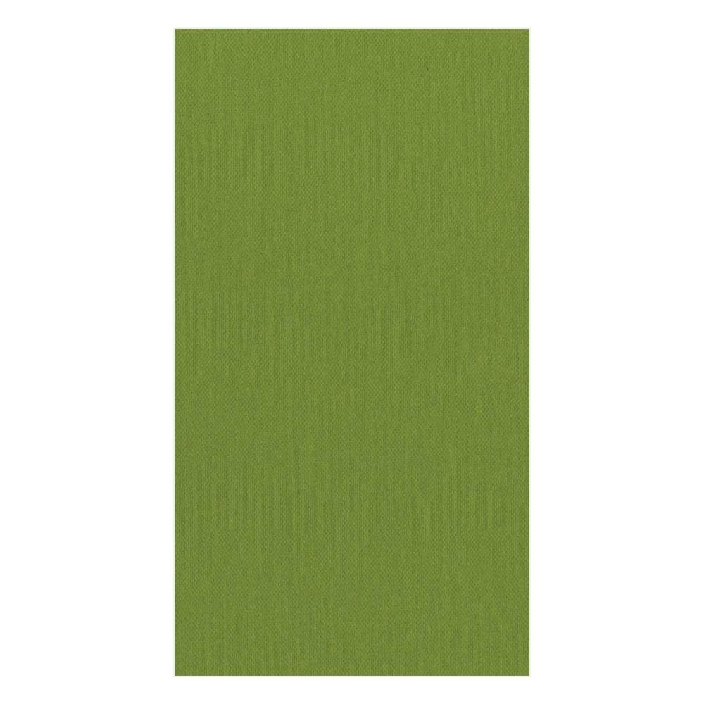Caspari Paper Linen Solid Guest Towel Napkins in Leaf Green - 12 Per Package 113GG