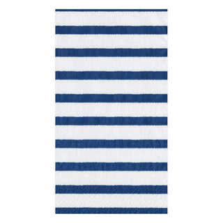 Caspari Bretagne Paper Guest Towel Napkins in Blue - 15 Per Package 11860G