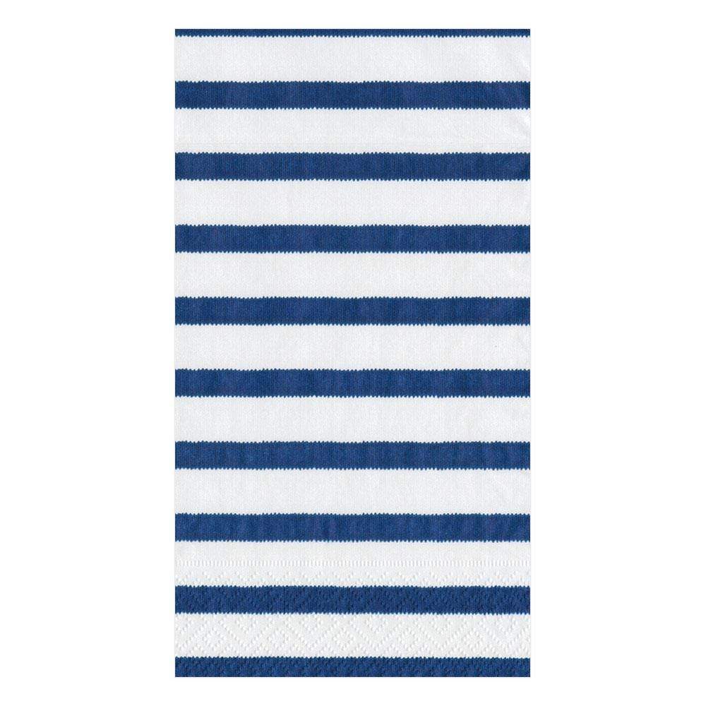 Caspari Bretagne Paper Guest Towel Napkins in Blue - 15 Per Package 11860G