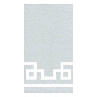 Caspari Rive Gauche Paper Guest Towel Napkins in Silver - 15 Per Package 11954G