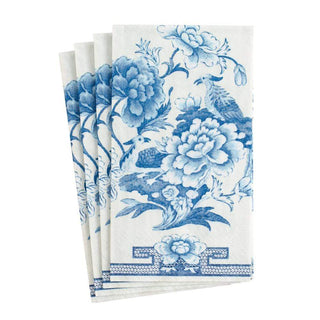 Caspari Blue & White Paper Guest Towel Napkins - 15 Per Package 12450G