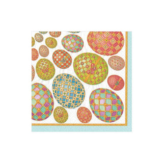 Caspari Imperial Eggs Paper Cocktail Napkins - 20 Per Package 13040C