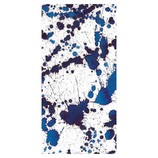 Caspari Splatterware Facial Tissue Hankies in Blue - 10 Per Package 13190M