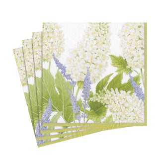 Caspari Fleurs De Mariage Paper Luncheon Napkins in White - 20 Per Package 13700L