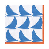 Caspari Sail Away Paper Luncheon Napkins in Light Blue - 20 Per Package 13791L