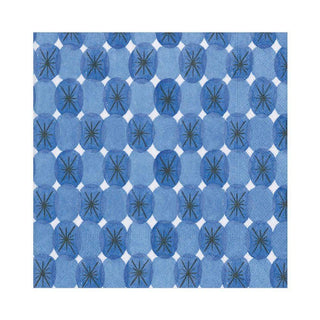 Caspari Le Moderne Paper Luncheon Napkins in Blue - 20 Per Package 13821L