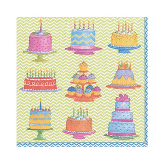 Caspari Sweet Temptations Paper Luncheon Napkins - 20 Per Package 13890L