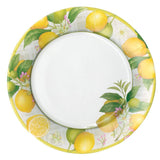 Caspari Citron Paper Dinner Plates - 8 Per Package 14390DP