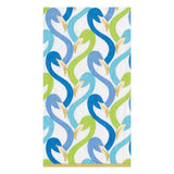 Caspari Flamingo Flock Paper Guest Towel Napkins in Blue - 15 Per Package 14541G