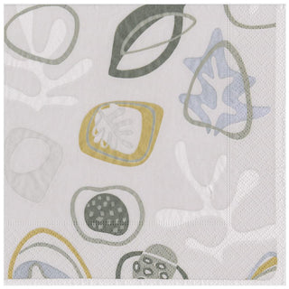 Caspari Kinetic Paper Dinner Napkins in Grey - 20 Per Package 15001D
