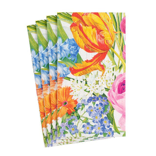 Caspari Redoute Floral Paper Guest Towel Napkins in Ivory - 15 Per Package 15100G