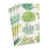 Caspari Succulents Paper Guest Towel Napkins - 15 Per Package 15140G
