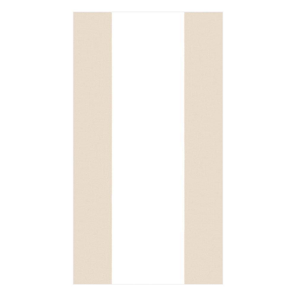 Caspari Bandol Stripe Paper Guest Towel Napkins in Natural - 15 Per Package 15350G