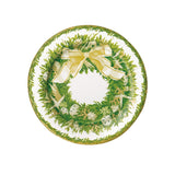 Caspari Shell Wreath Paper Salad & Dessert Plates in Ivory - 8 Per Package 15550SP
