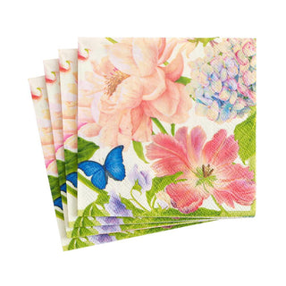 Caspari Chelsea Garden Boxed Paper Cocktail Napkins - 40 Per Box 15710B