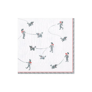 Caspari François et Fifi Boxed Paper Cocktail Napkins - 40 Per Box 15750B