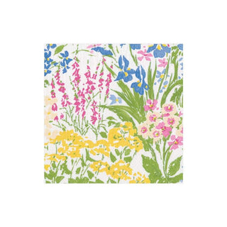 Caspari Meadow Flowers Boxed Paper Cocktail Napkins - 40 Per Box 15760B