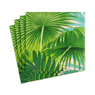 Caspari Palm Fronds Boxed Paper Cocktail Napkins in Sunset - 40 Per Box 15861B