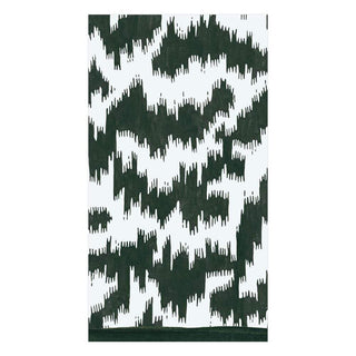 Caspari Modern Moiré Paper Guest Towel Napkins in Black - 15 Per Package 15950G