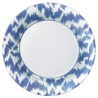 Caspari Modern Moiré Paper Dinner Plates in Blue - 8 Per Package 15951DP