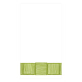 Caspari Ribbon Border Paper Guest Towel Napkins in Green - 15 Per Package 15962G