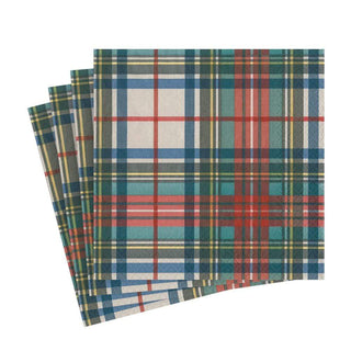 Caspari Dress Stewart Tartan Paper Luncheon Napkins - 20 Per Package 16220L