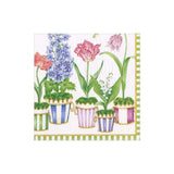 Caspari Window Garden Paper Cocktail Napkins - 20 Per Package 16370C