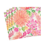Caspari Summer Blooms Paper Cocktail Napkins - 20 Per Package 16390C