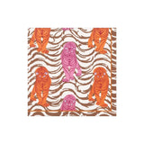 Caspari Tiger Stripe Paper Cocktail Napkins in Orange & Pink - 20 Per Package 16470C