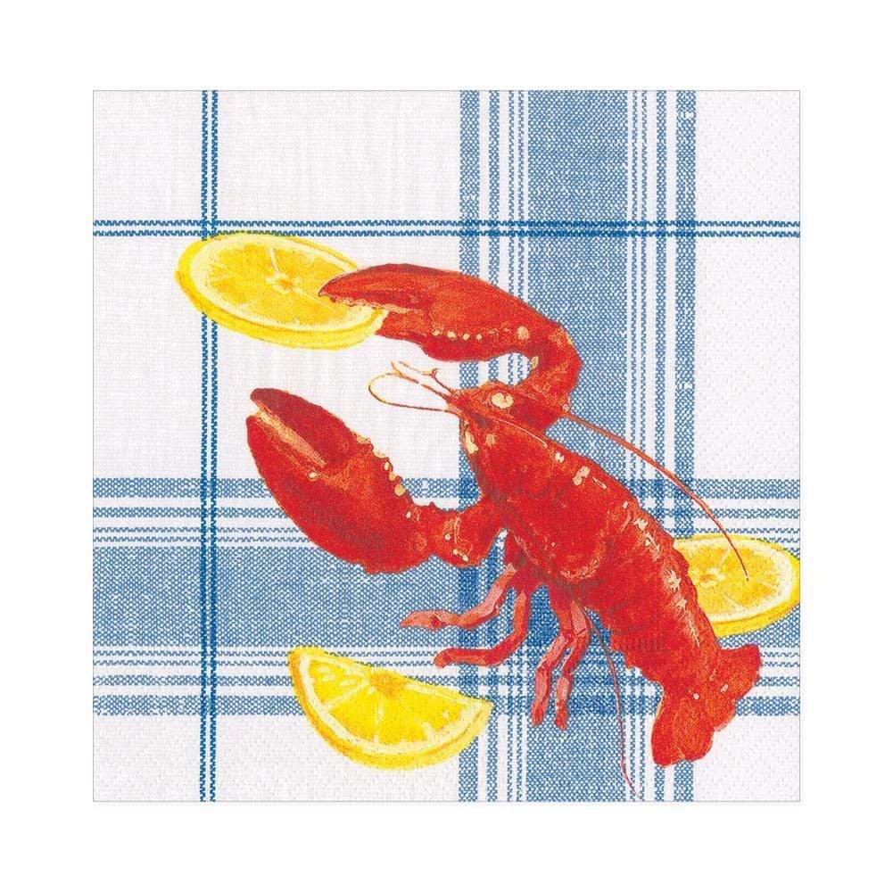 Caspari Lobster Bake Paper Luncheon Napkins - 20 Per Package 16480L