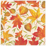 Caspari Woodland Leaves Paper Dinner Napkins in Ivory - 20 Per Package 16540D