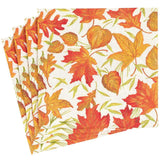 Caspari Woodland Leaves Paper Dinner Napkins in Ivory - 20 Per Package 16540D