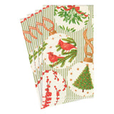 Caspari Botanical Ornaments Paper Guest Towel Napkins - 15 Per Package 16650G