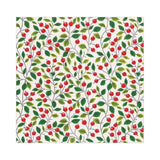 Caspari Berries and Leaves Paper Luncheon Napkins in White - 20 Per Package 16700L