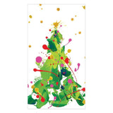 Caspari Splatter Tree Paper Guest Towel Napkins - 15 Per Package 16760G