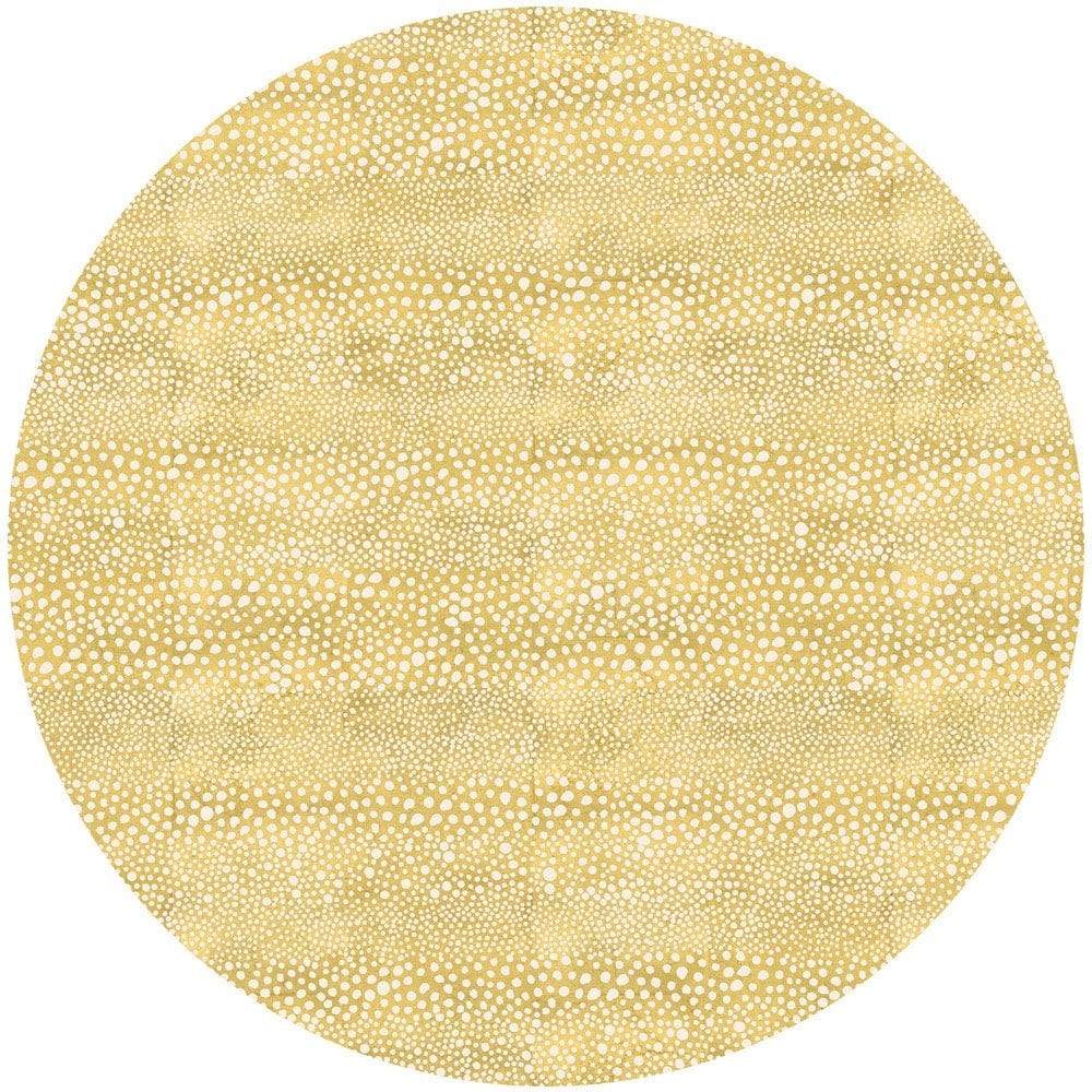 Caspari Pebble Round Lacquer Placemat in Gold - 1 Each 16790LQPMRND