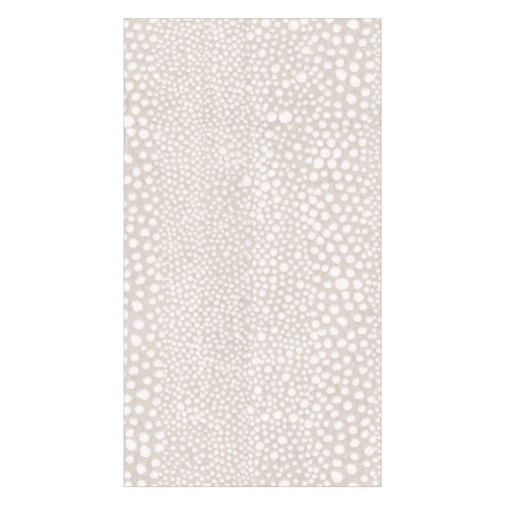Caspari Pebble Paper Linen Guest Towels Napkins in Grey - 12 Per Package 16791GG