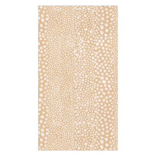 Caspari Pebble Paper Linen Guest Towels Napkins in Beige - 12 Per Package 16792GG