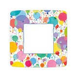 Caspari Balloons and Confetti Square Paper Salad & Dessert Plates - 8 Per Package 16810SP