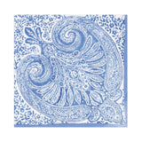Caspari Paisley Medallion Paper Luncheon Napkins in Blue - 20 Per Package 16970L