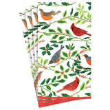 Songbirds and Holly Paper Guest Towel Napkins in White - 15 Per Package 17160G