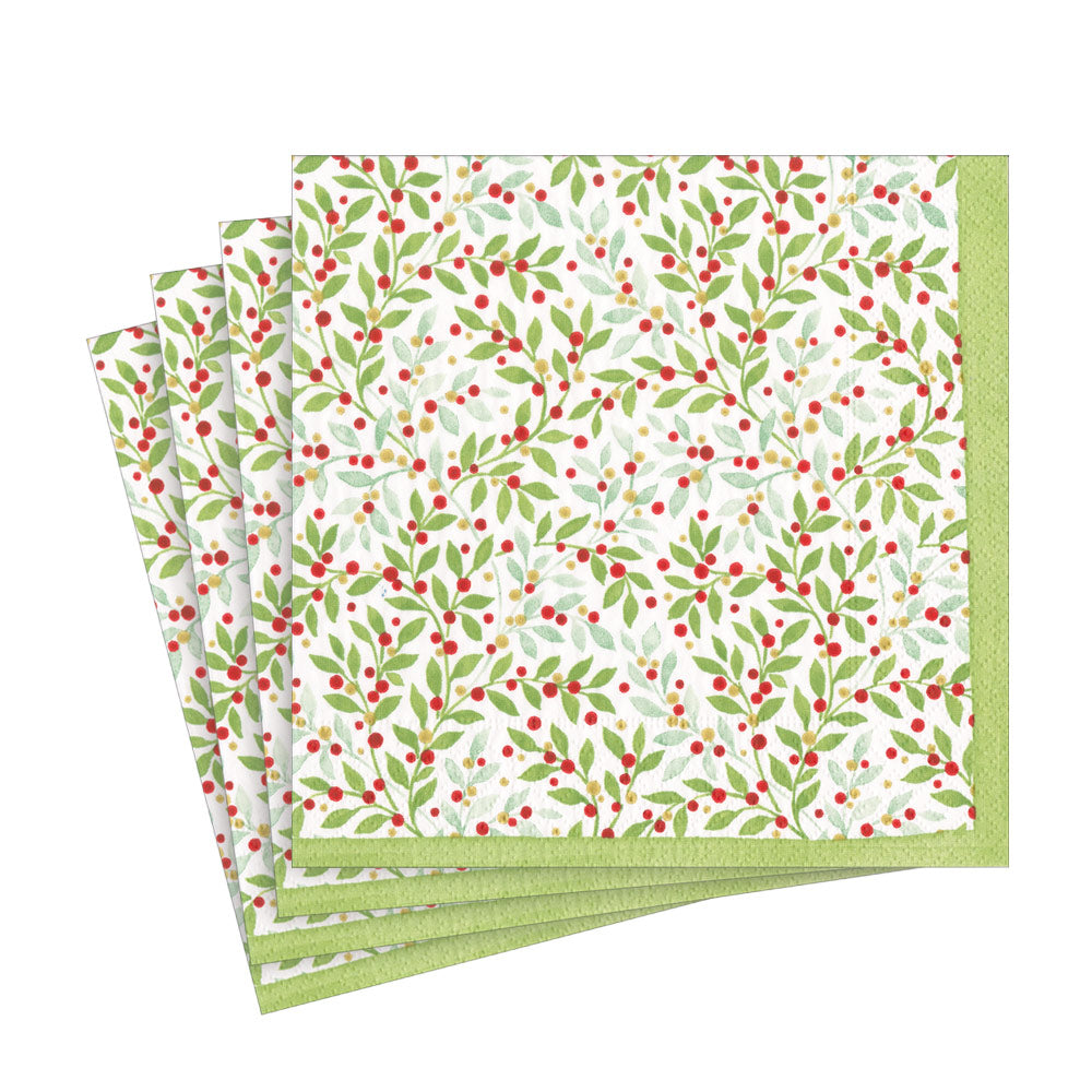 Twining Greenery Paper Luncheon Napkins - 20 Per Package 17220L