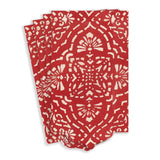 Annika Die-Cut Paper Linen Guest Towel Napkins in Red - 12 Per Package