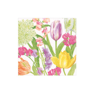Spring Flower Show Boxed Cocktail Napkins - 40 Per Box