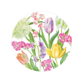 Spring Flower Show Salad & Dessert Plates - 8 Per Package