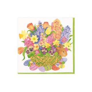 Peek-A-Boo Bunny Boxed Cocktail Napkins - 40 Per Box