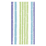 Bamboo Stripe Guest Towel Napkins in Blue & Green - 15 Per Package