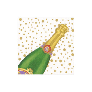 Sparkling Boxed Cocktail Napkins in White - 40 Per Box